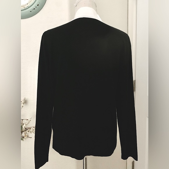 Vila Milano Sweater with Attached Sheer Scarf - Picture 9 of 14